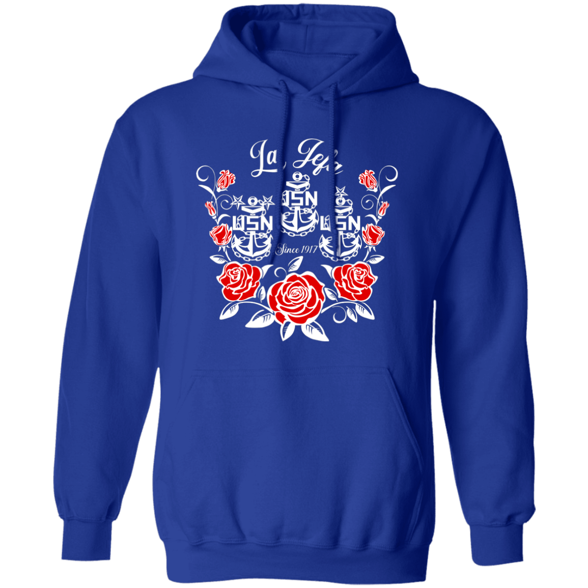 La Jefa Rose White Pullover Hoodie