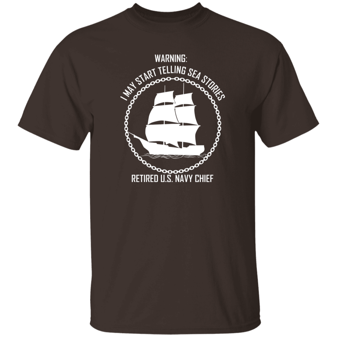 Retired Sea Stories White 5.3 oz. T-Shirt