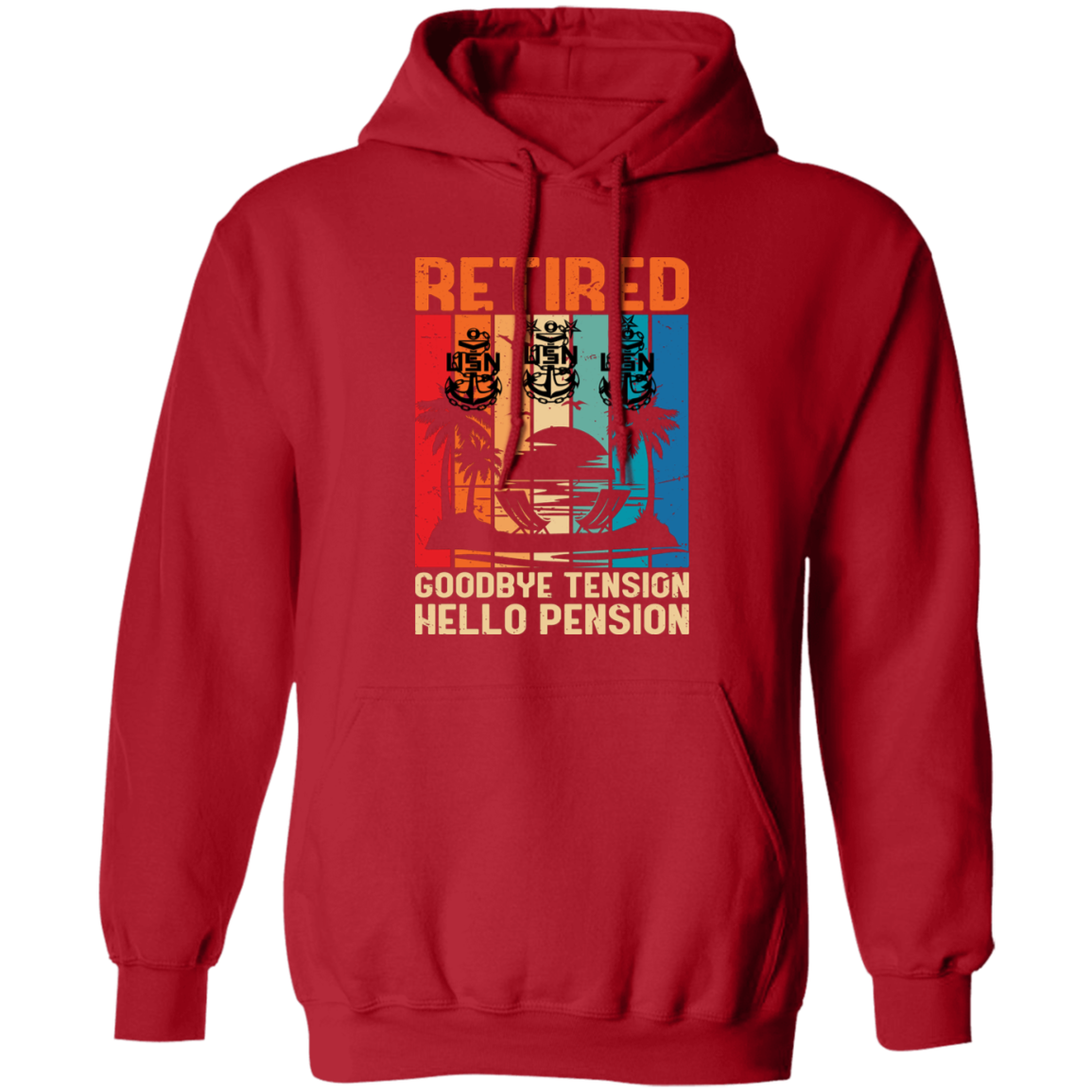 Retired Hello Pension Pullover Hoodie