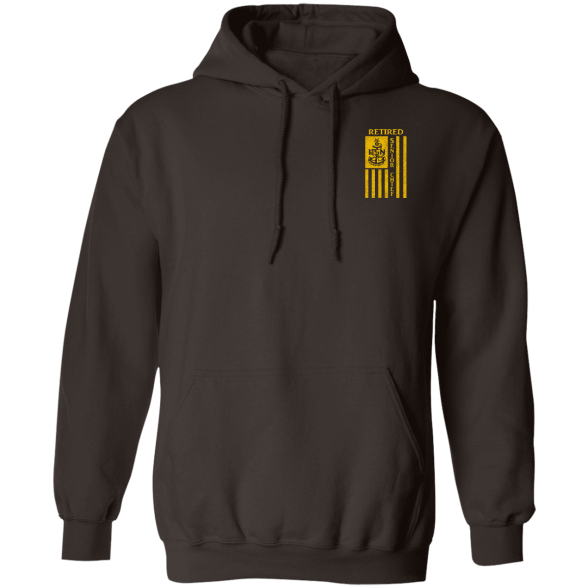 Retired Senior Chief Flag FB Pullover Hoodie