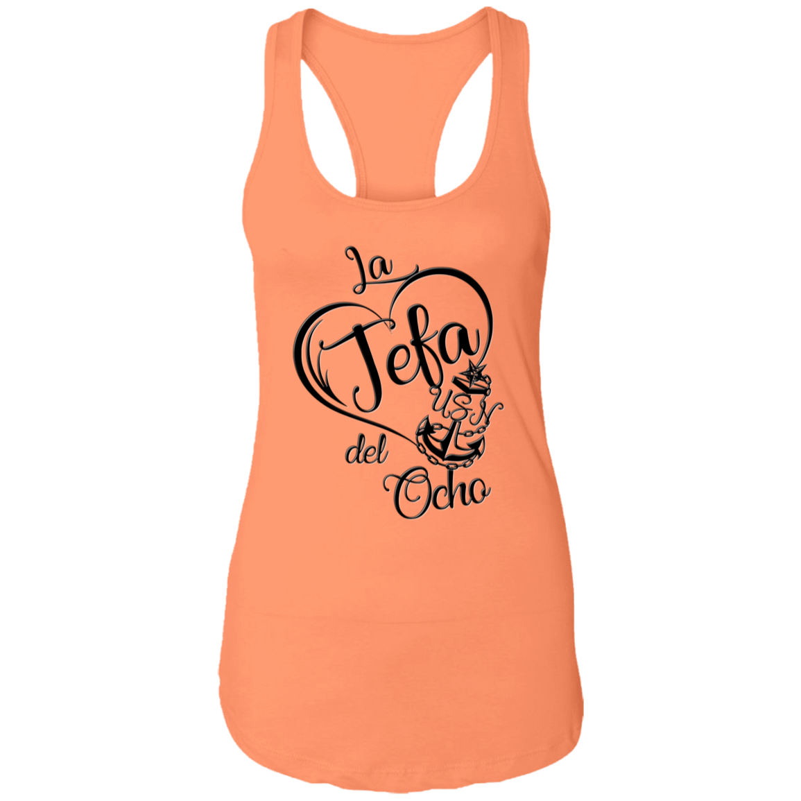 La Jefa del Ocho Ladies Racerback Tank