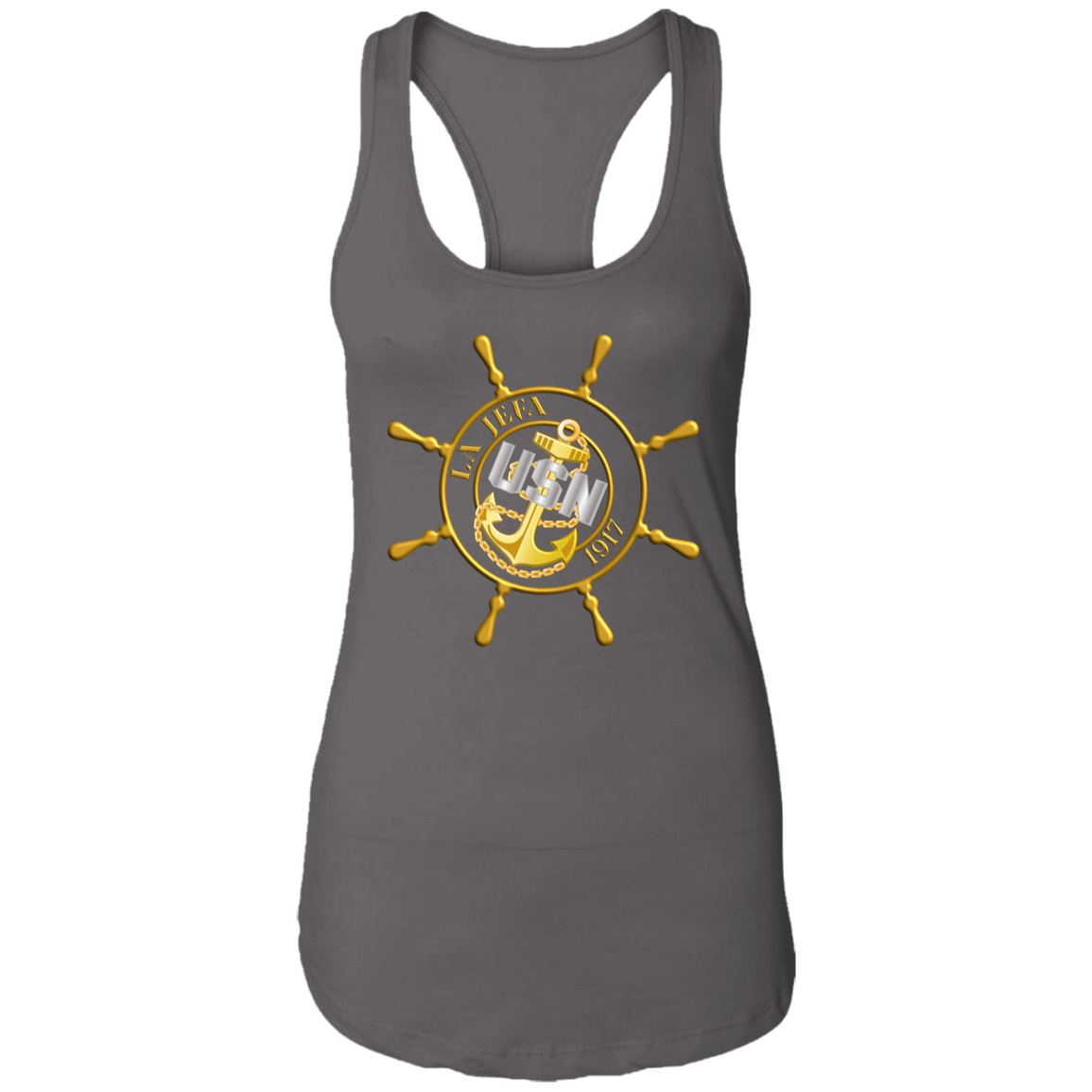 Ships Wheel Jefa Ladies Racerback Tank