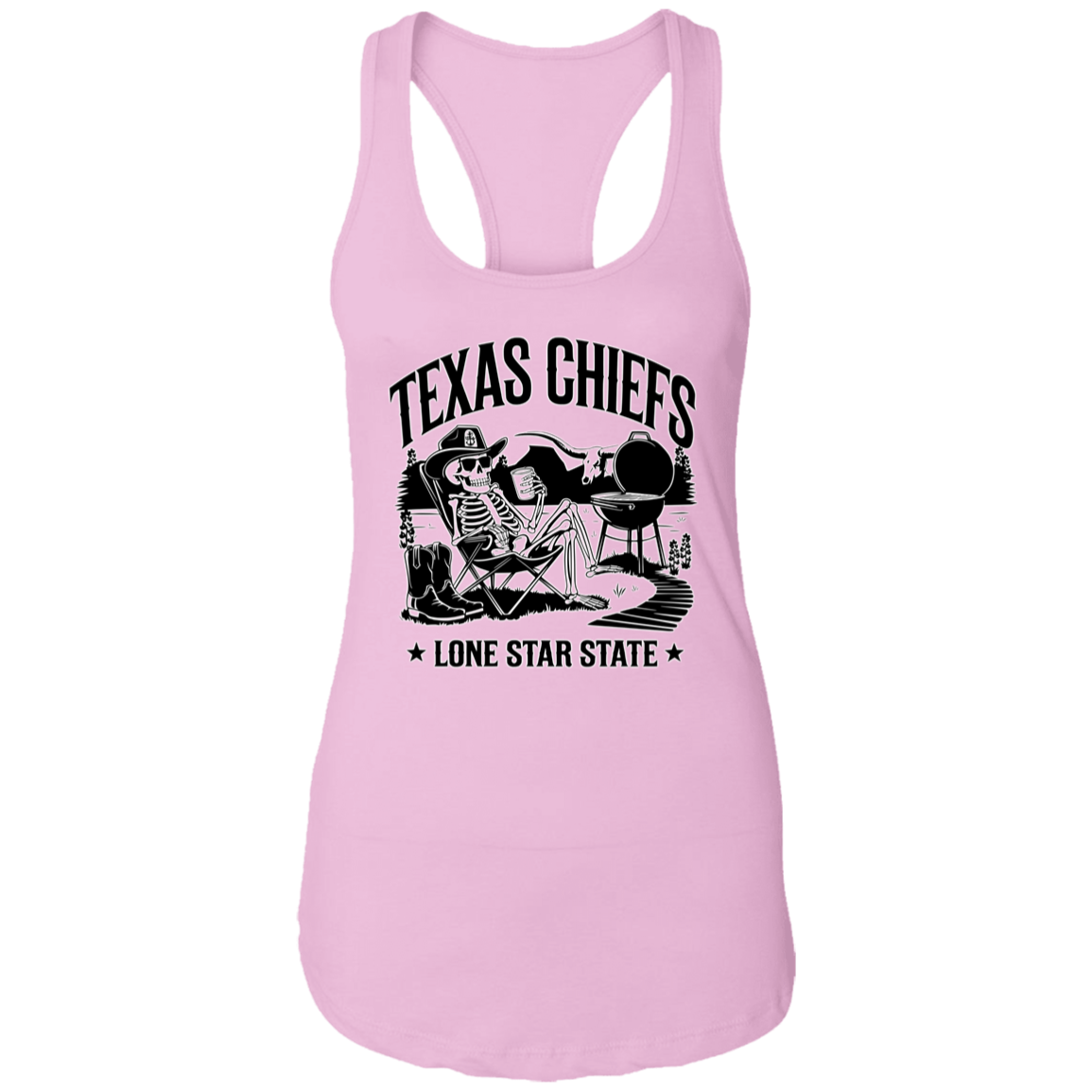 Lone Star State Texas Chiefs Ladies Racerback Tank