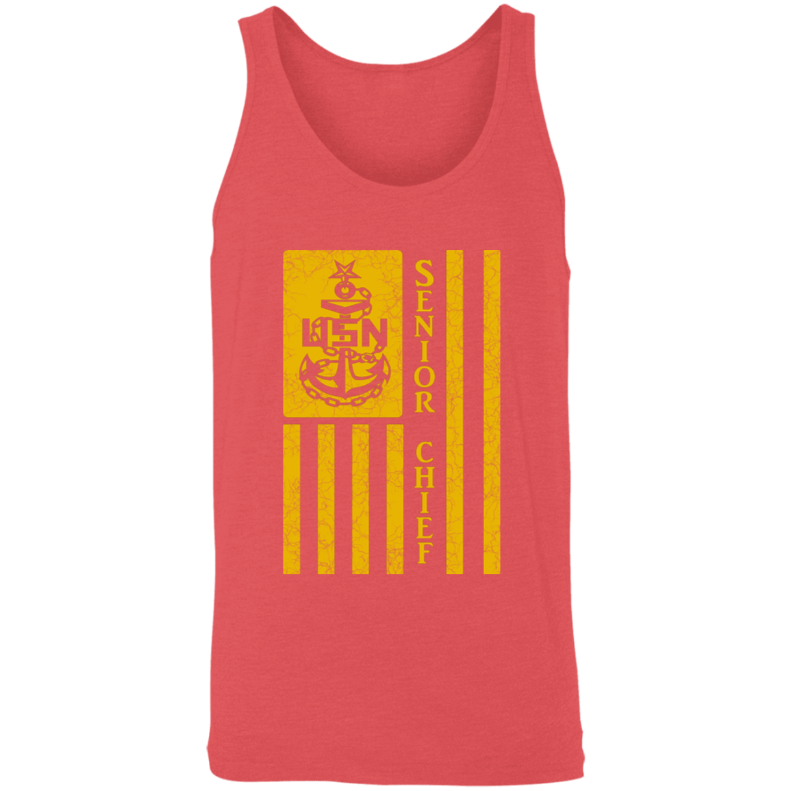 Senior Chief Flag Gold Unisex Tank