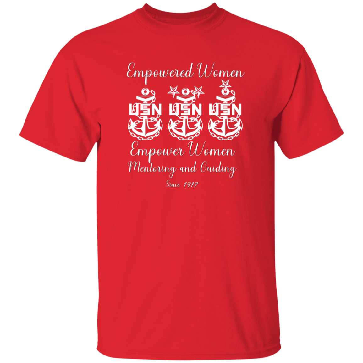 Empowered Women White Design 5.3 oz. T-Shirt