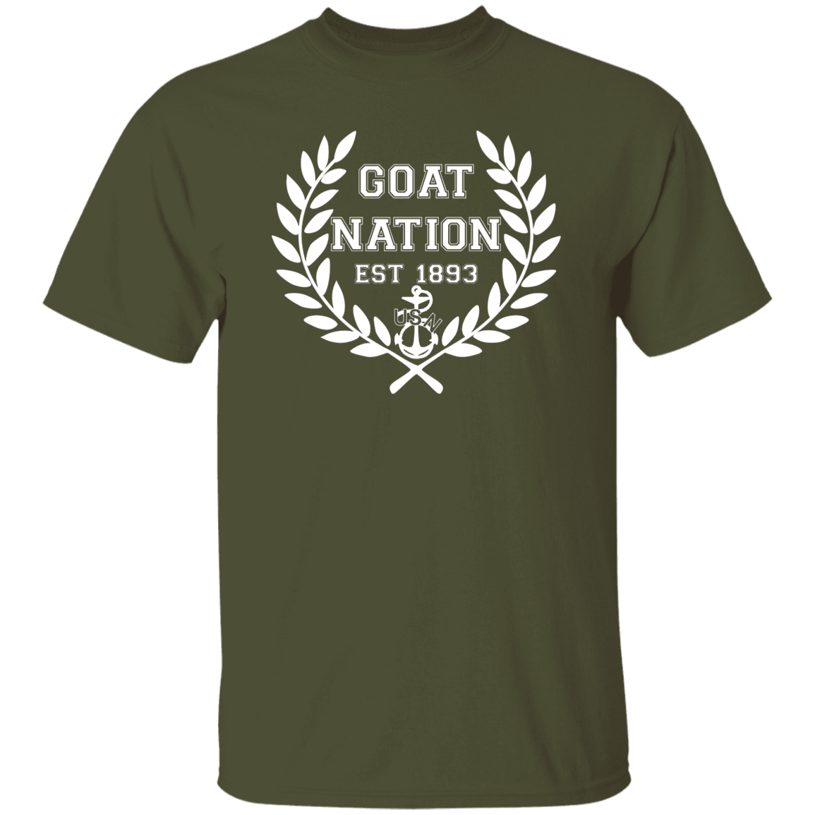 Goat Nation White 5.3 oz. T-Shirt