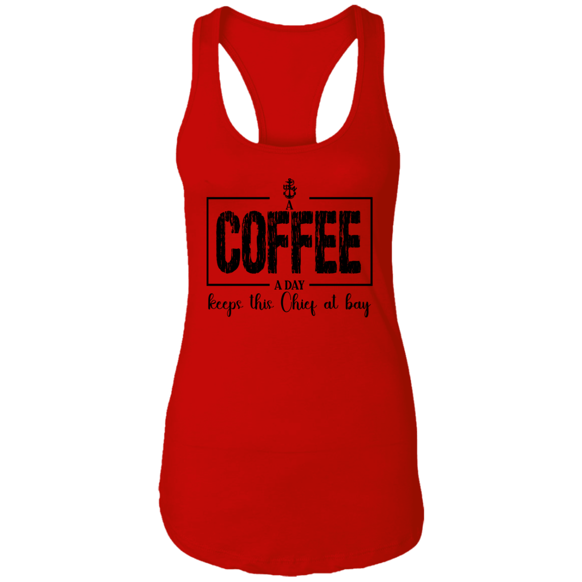 A Coffee a Day Ladies Racerback Tank