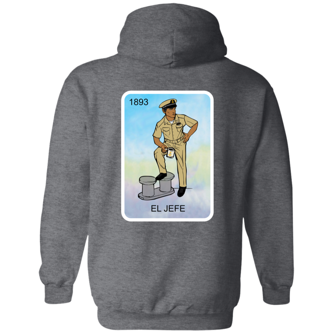 Nautical El Jefe Zip Up Hooded Sweatshirt