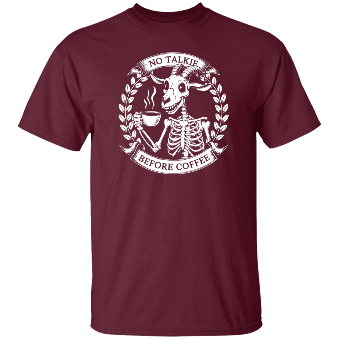 No Talkie Before Coffee 5.3 oz. T-Shirt