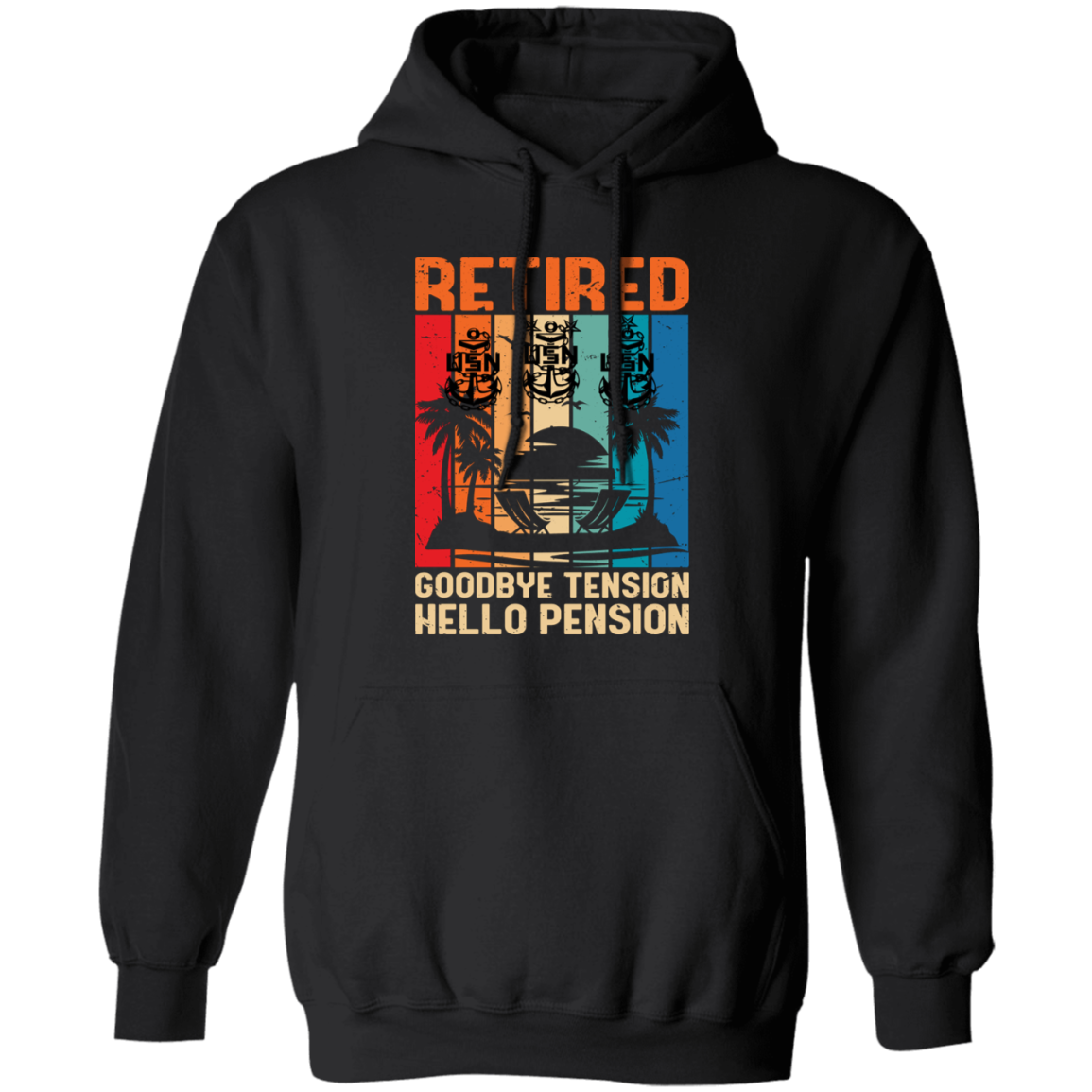 Retired Hello Pension Pullover Hoodie