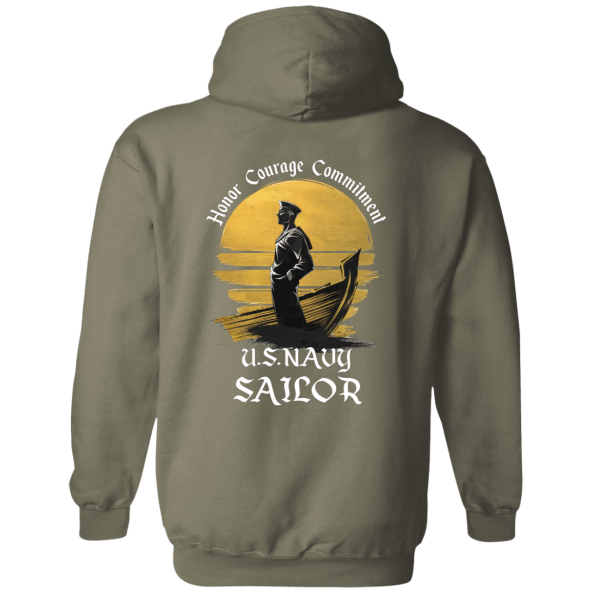 Navy Sailor Pullover Hoodie