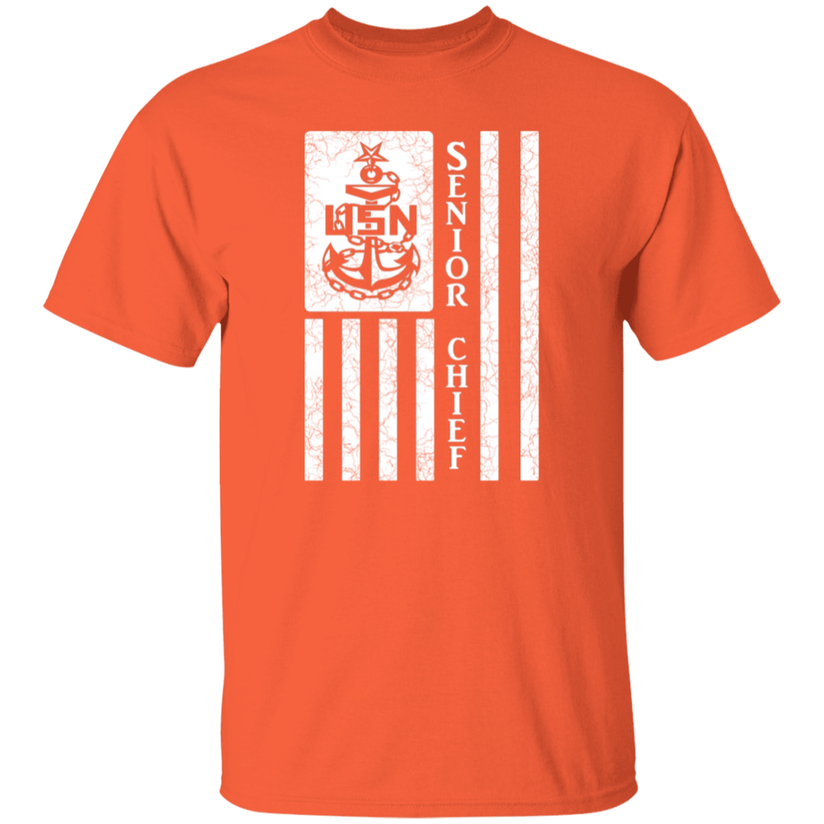 Senior Chief Flag White 5.3 oz. T-Shirt