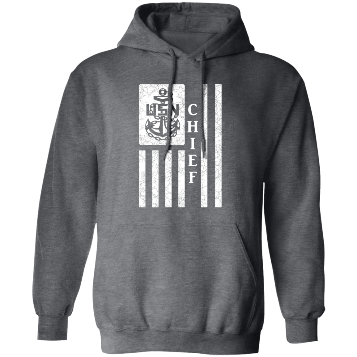 Chief Flag White Pullover Hoodie