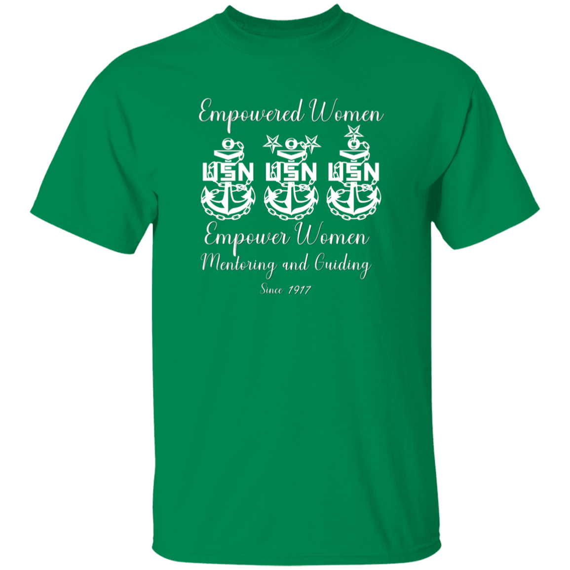 Empowered Women White Design 5.3 oz. T-Shirt