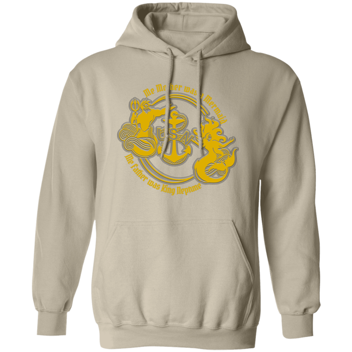 Me Mother and Father Gold Pullover Hoodie