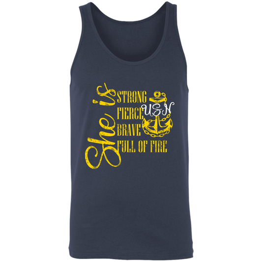 She Is Gold Unisex Tank