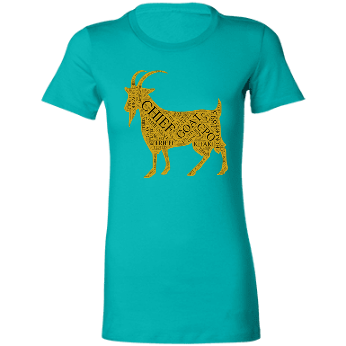 Goat Word Gold Ladies' Favorite T-Shirt