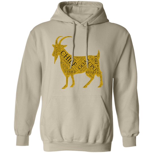 Goat Word Gold Pullover Hoodie
