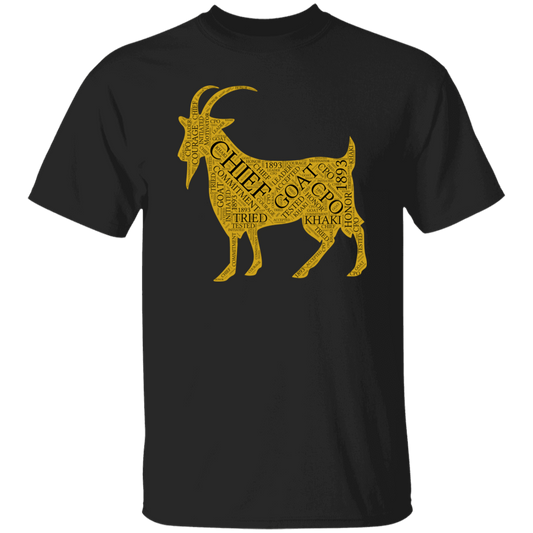 Goat Word Gold 5.3 oz. T-Shirt