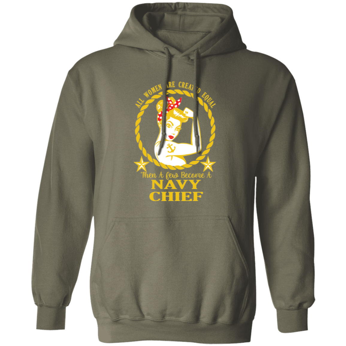 Navy Girl V2 Pullover Hoodie