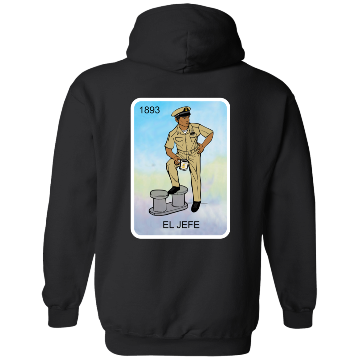 Nautical El Jefe Zip Up Hooded Sweatshirt