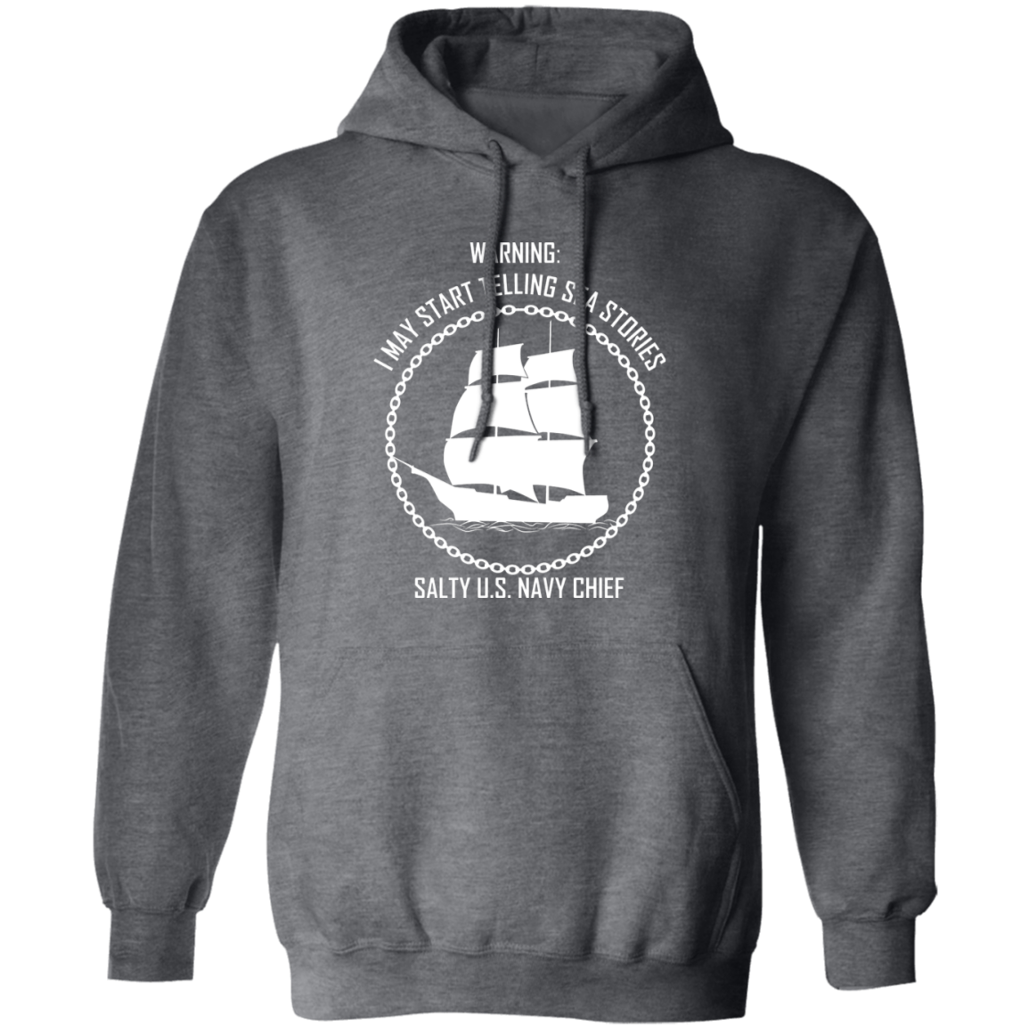 Salty Sea Story White Pullover Hoodie