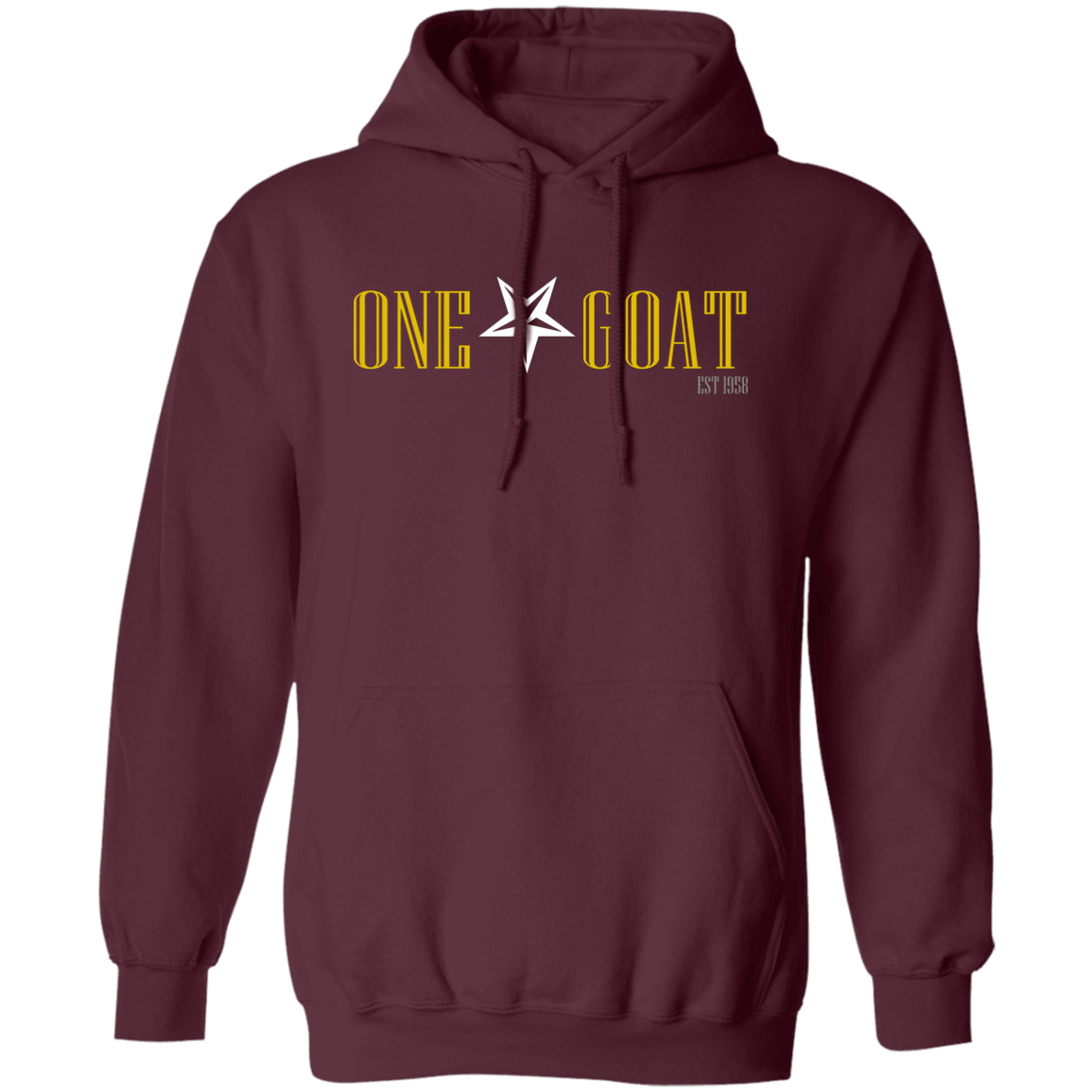 One Star Goat Gold Pullover Hoodie