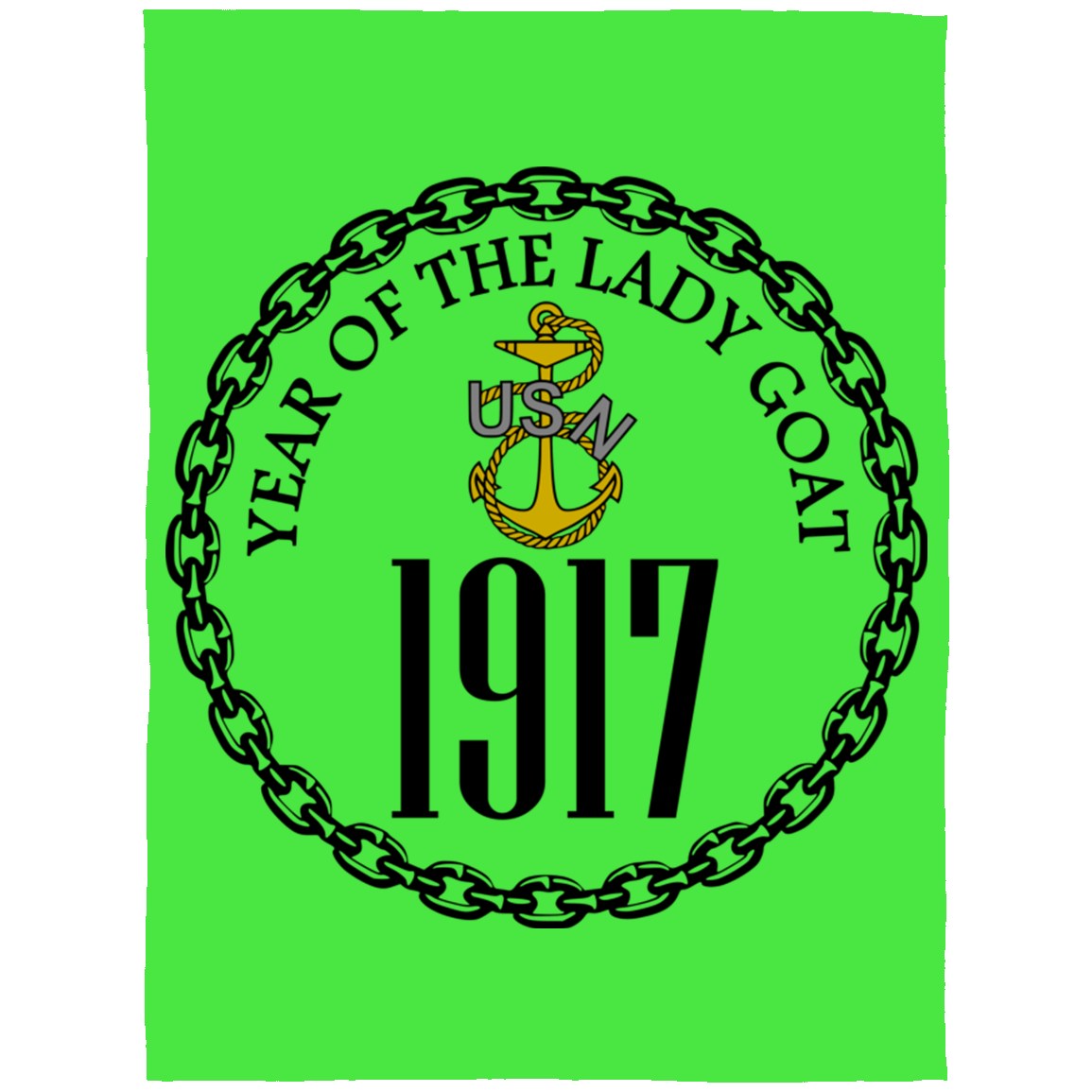 Year of the Lady Goat Fleece Blanket 60x80