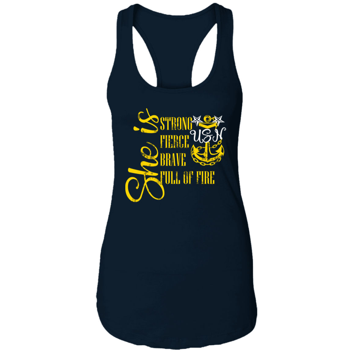 She is Master Ladies Racerback Tank