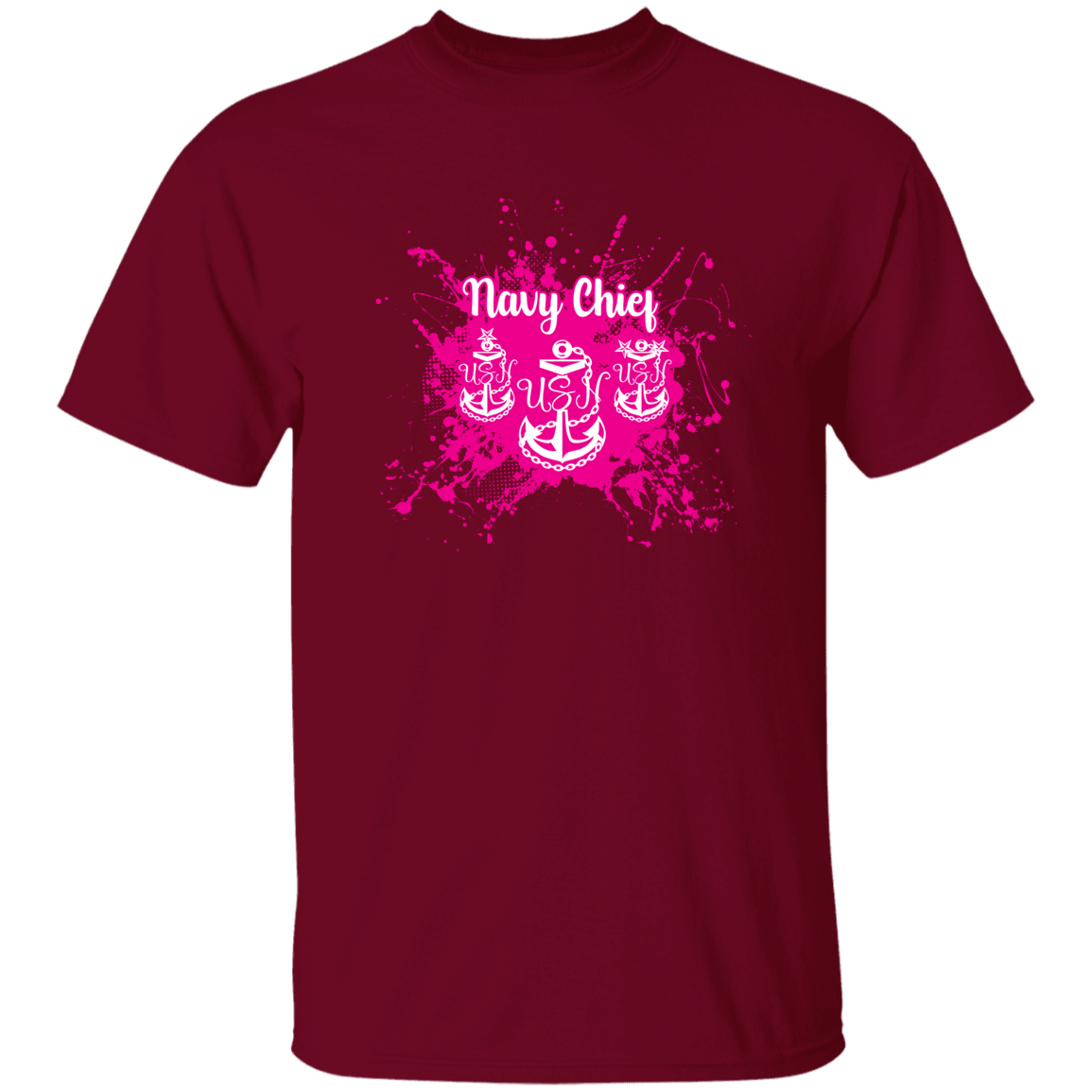 Navy Chief Pink Paint 5.3 oz. T-Shirt