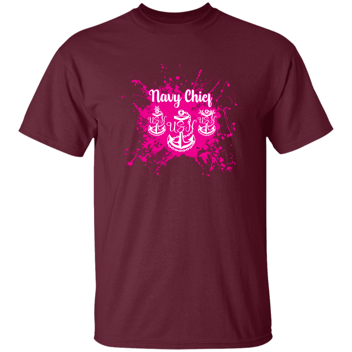 Navy Chief Pink Paint 5.3 oz. T-Shirt