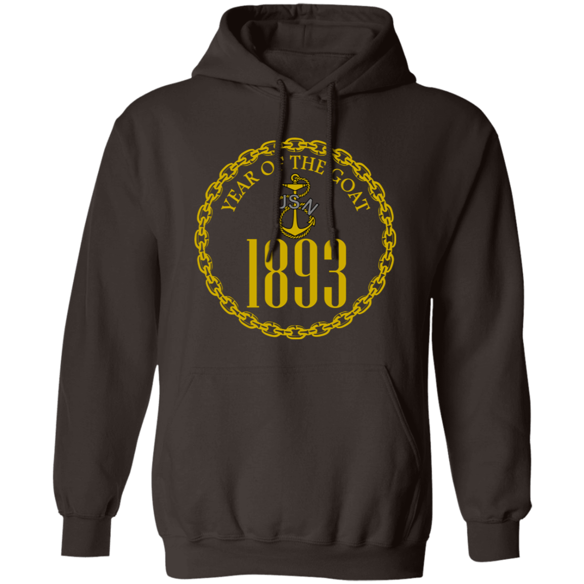 Year of the Goat Gold Pullover Hoodie