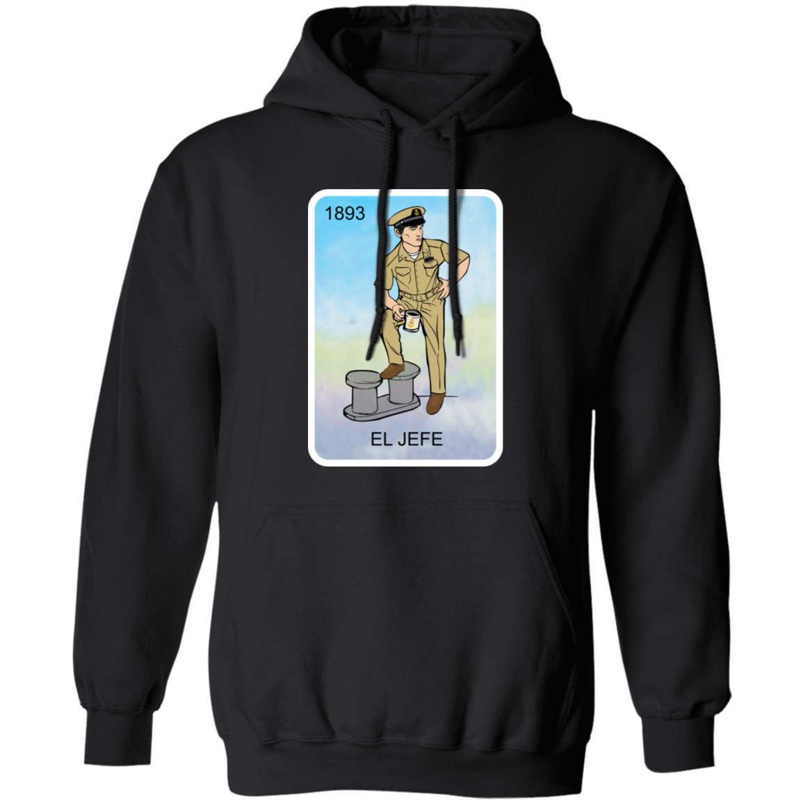El Jefe Brown Shoe Card Pullover Hoodie