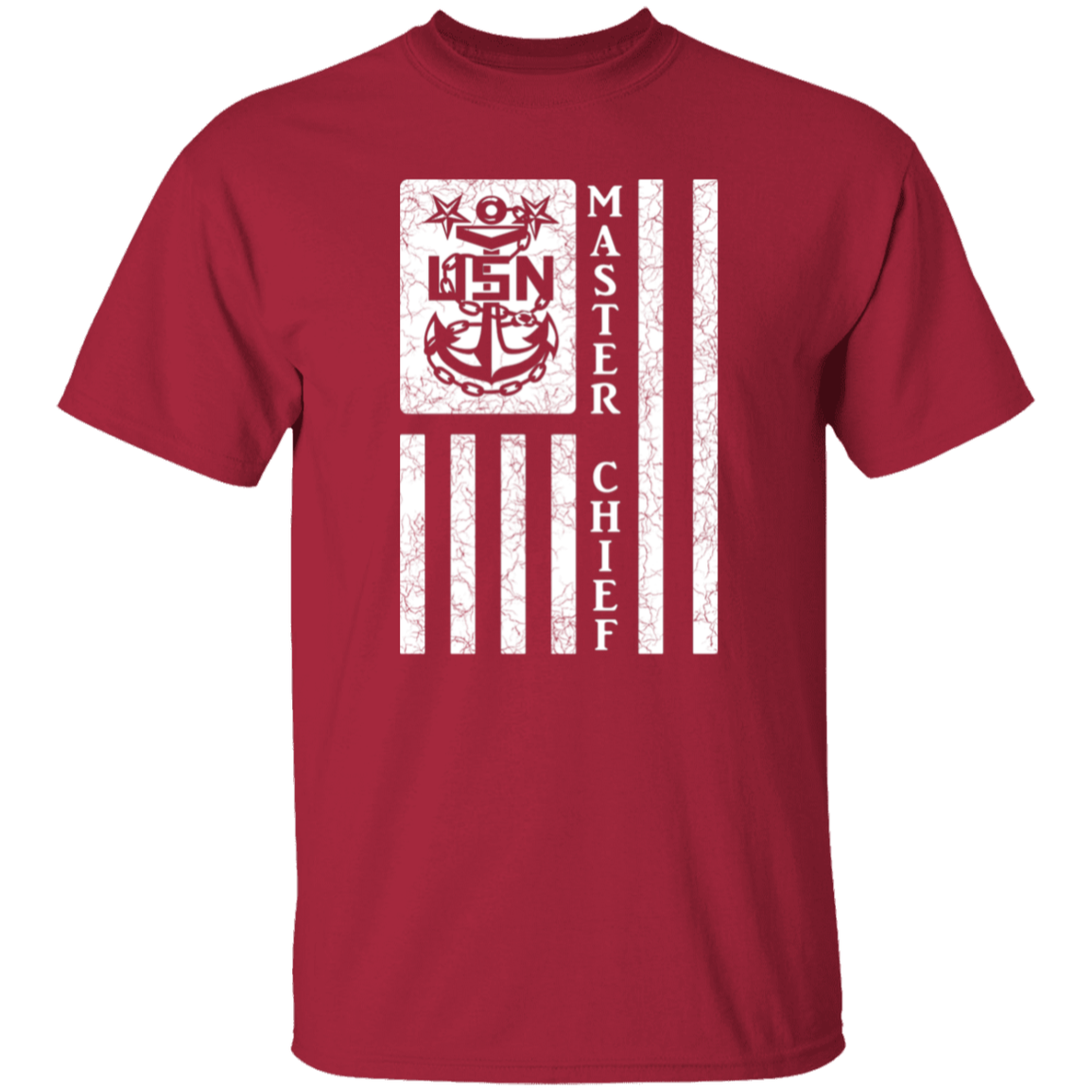 Master Chief Flag White 5.3 oz. T-Shirt