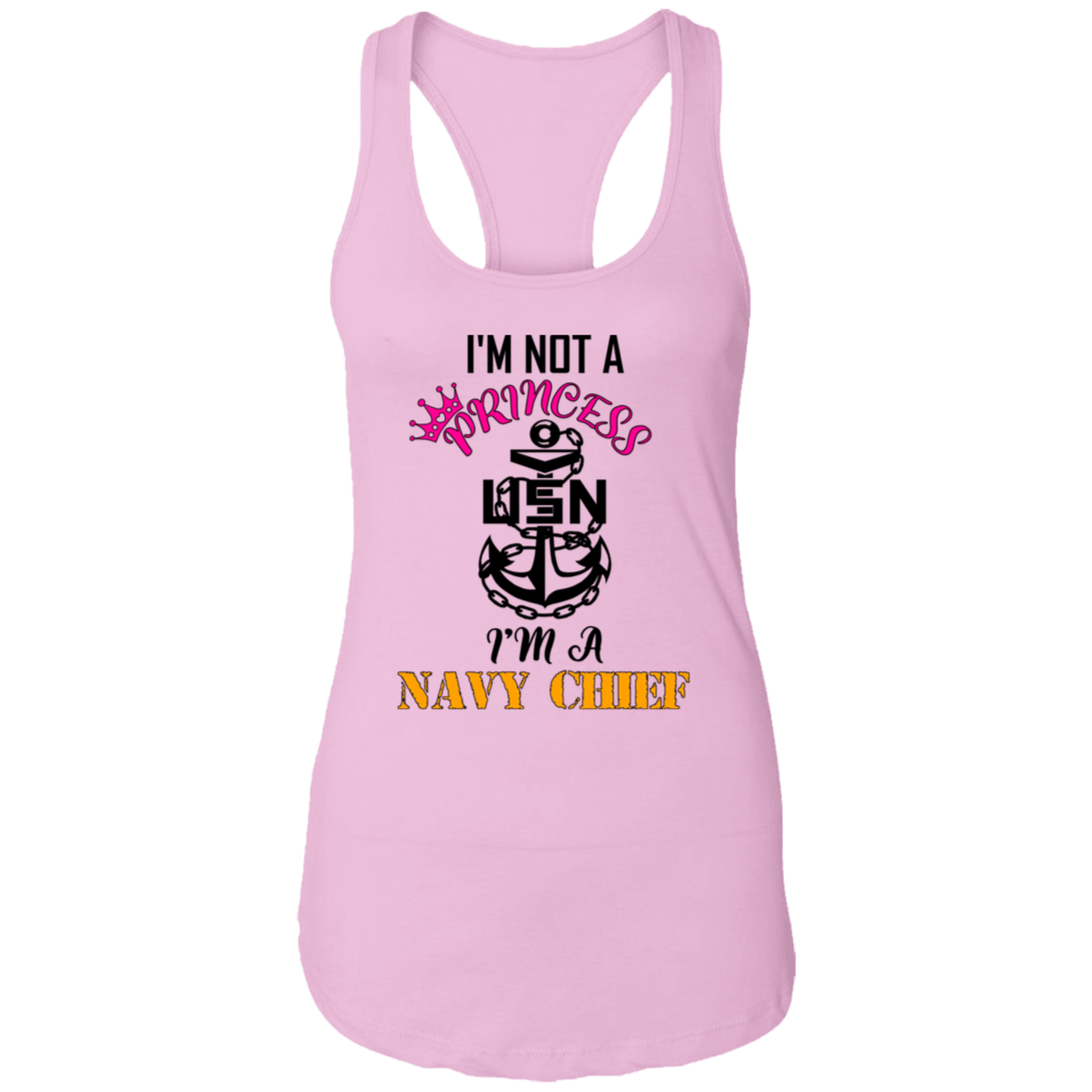 I'm not a Princess V2 Ladies Racerback Tank