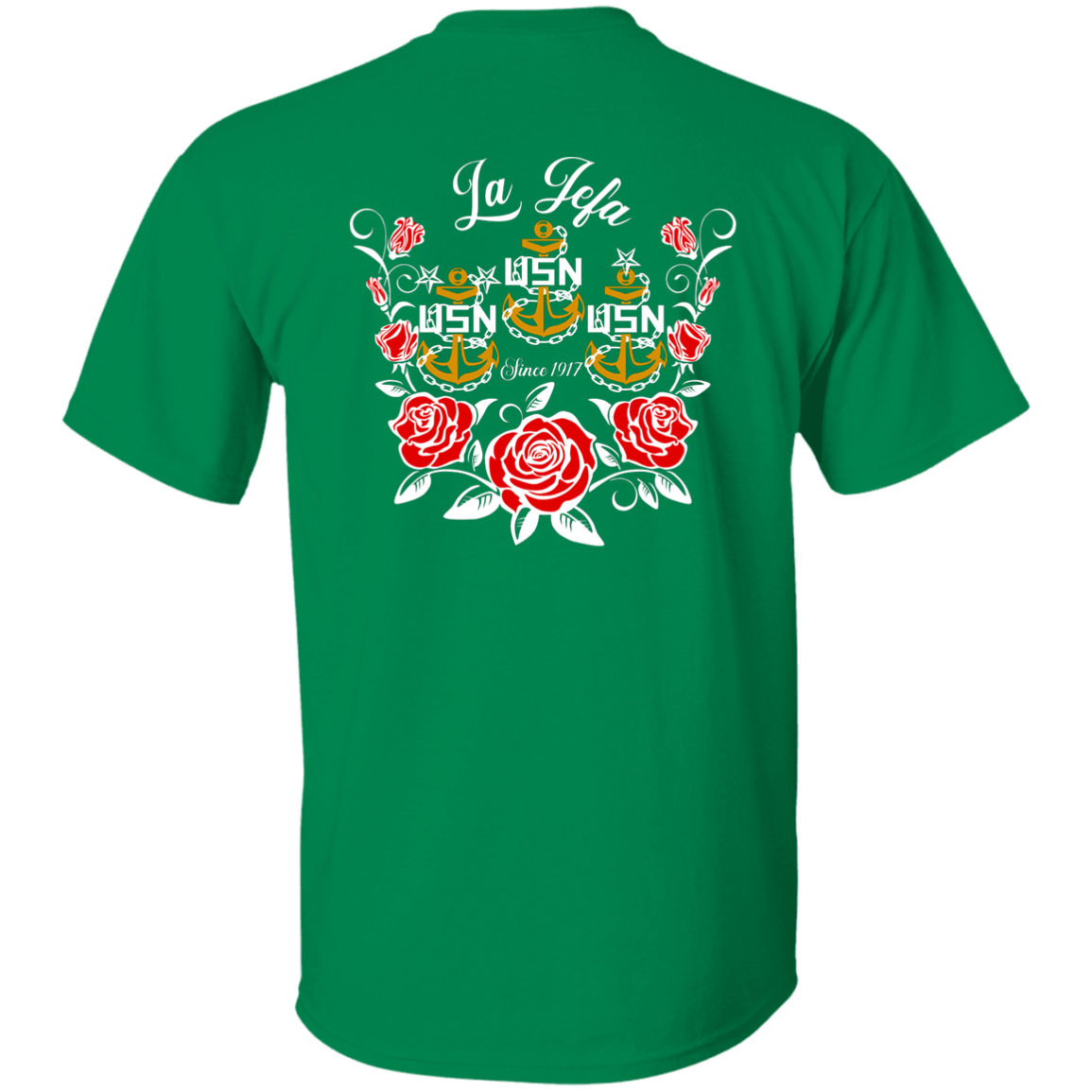 La Jefa Rose Front and Back 5.3 oz. T-Shirt