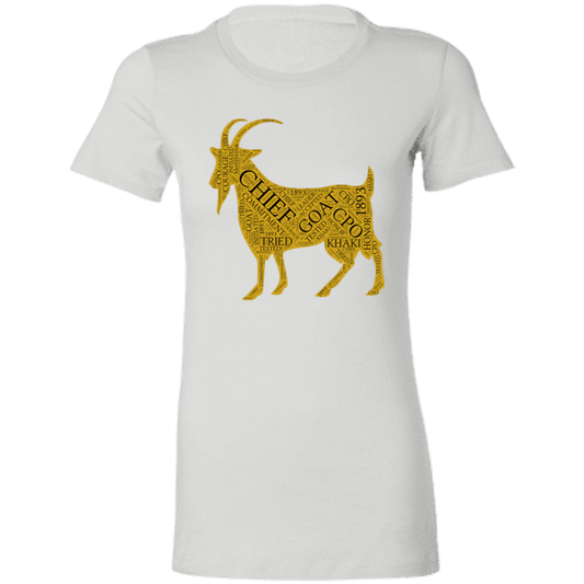 Goat Word Gold Ladies' Favorite T-Shirt