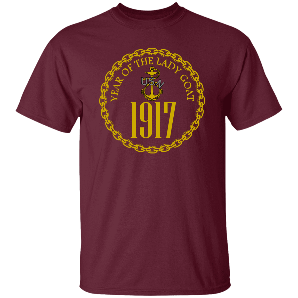 Year of the Lady Goat Gold 5.3 oz. T-Shirt