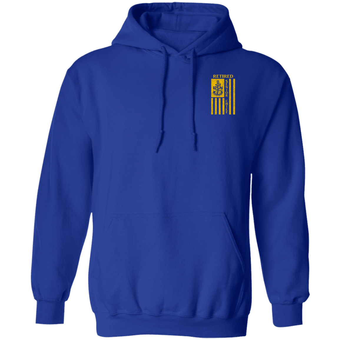 Retired Senior Chief Flag FB Pullover Hoodie
