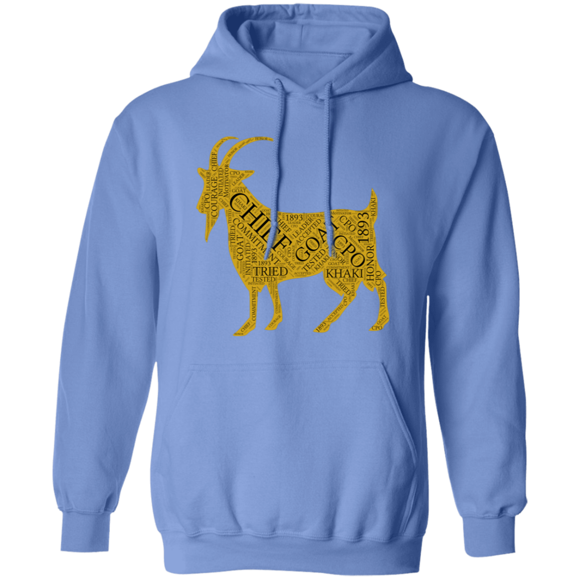 Goat Word Gold Pullover Hoodie