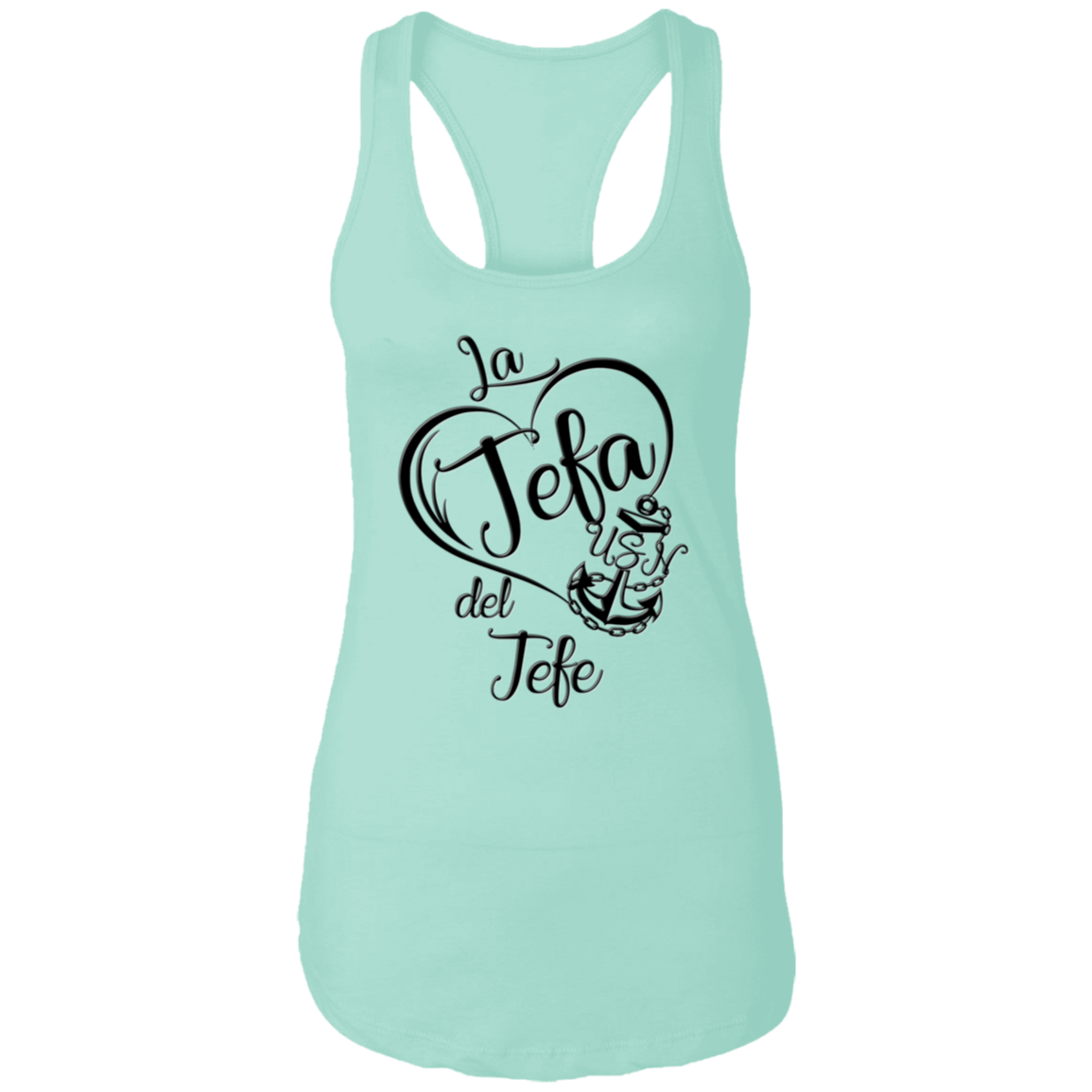 La Jefa del Jefe Ladies Racerback Tank