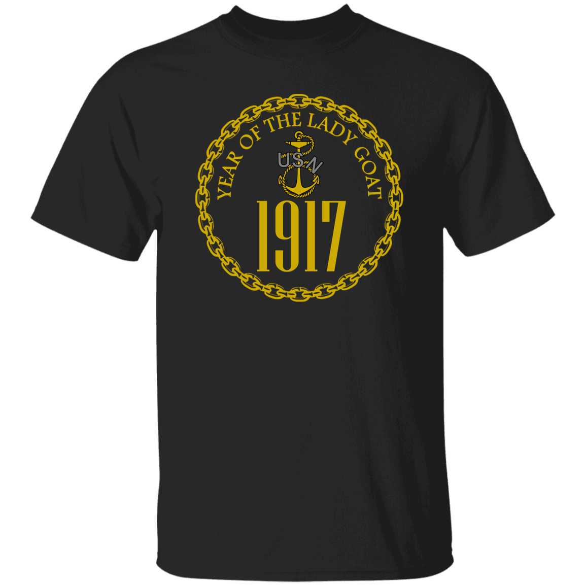 Year of the Lady Goat Gold 5.3 oz. T-Shirt