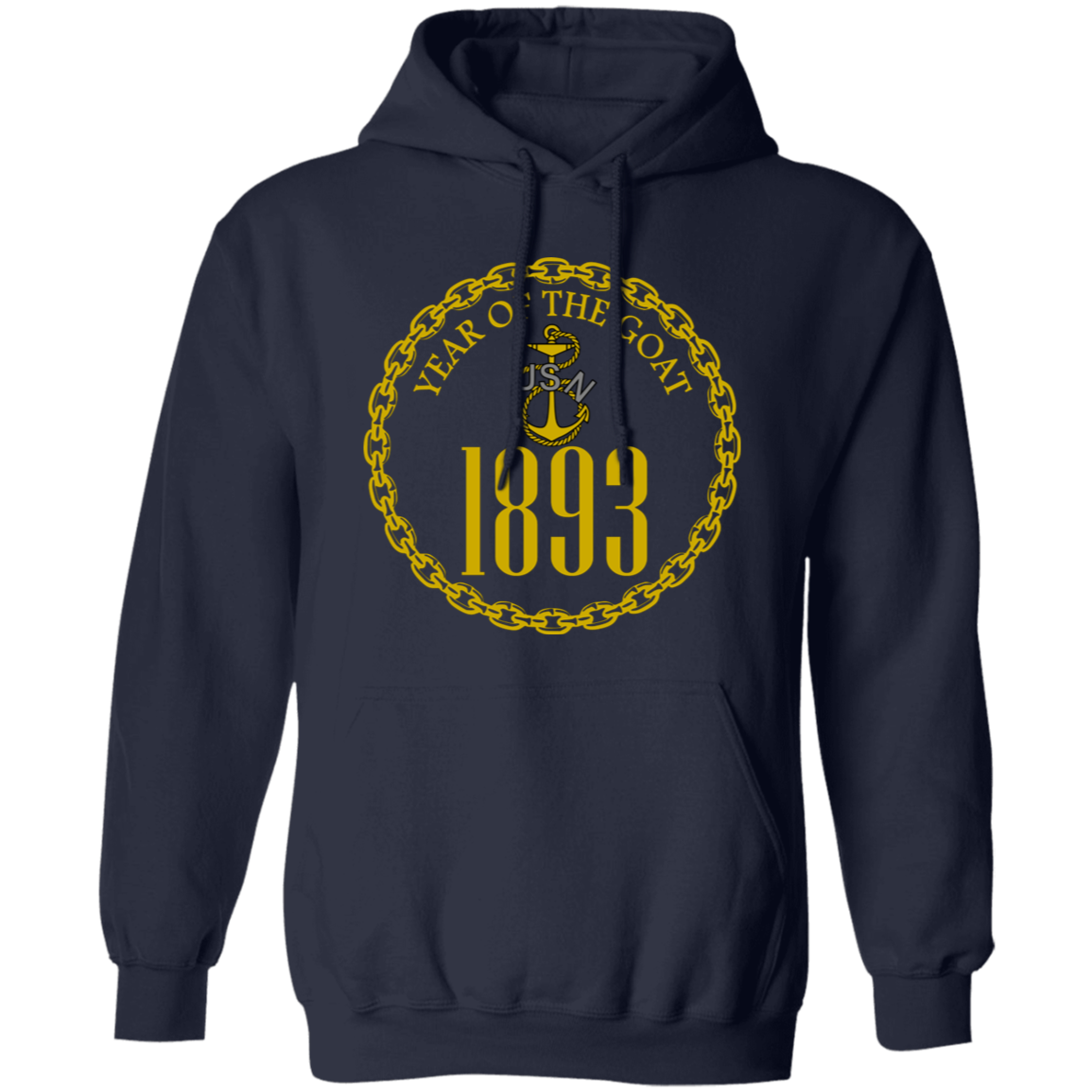 Year of the Goat Gold Pullover Hoodie