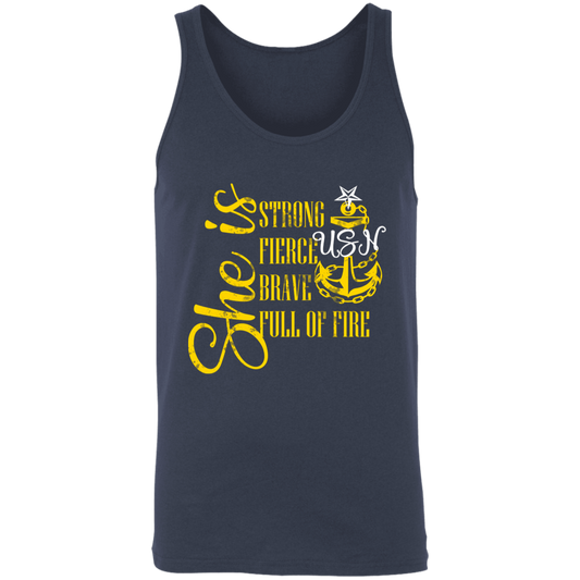 She is Senior Unisex Tank