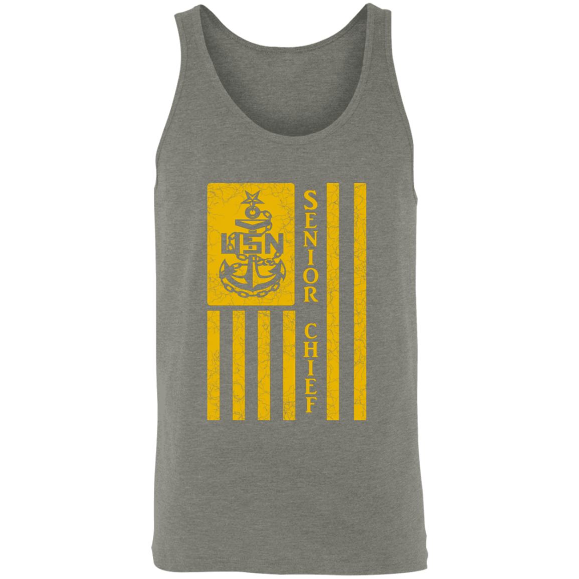 Senior Chief Flag Gold Unisex Tank