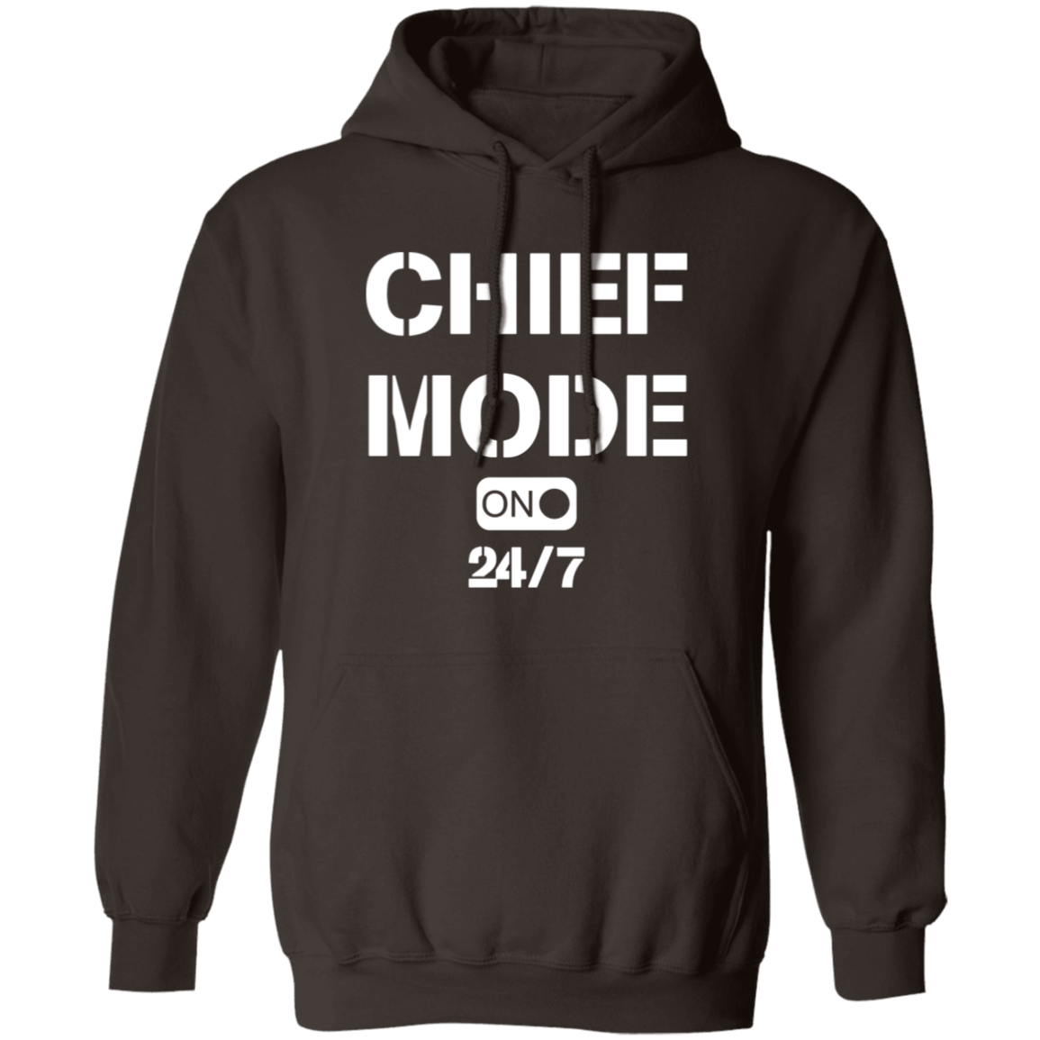 Chief Mode White Pullover Hoodie