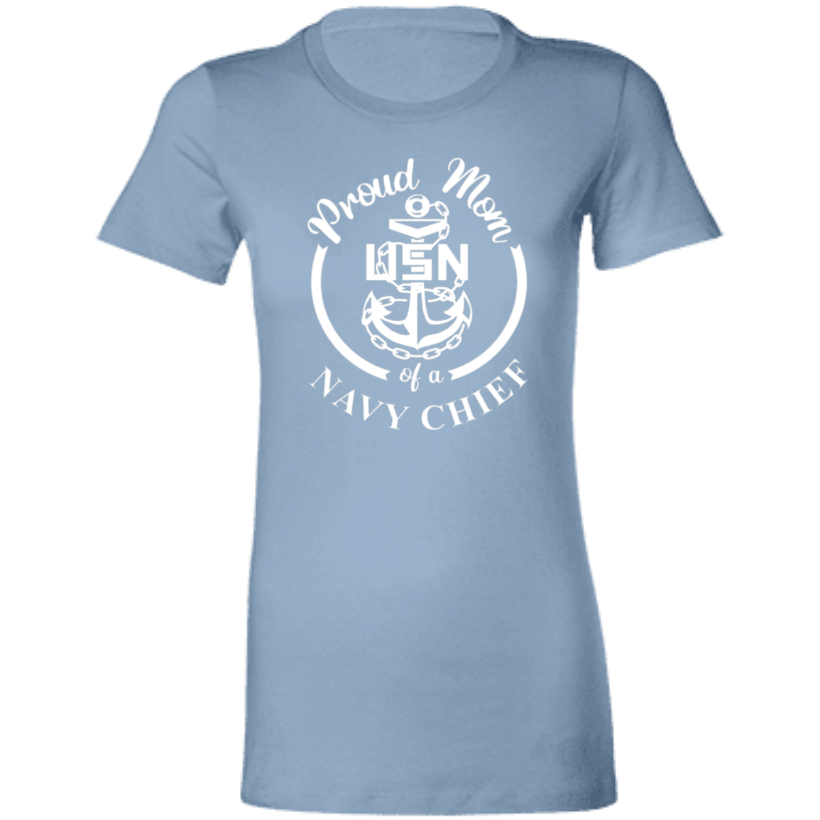Proud Mom White Design Ladies' Favorite T-Shirt