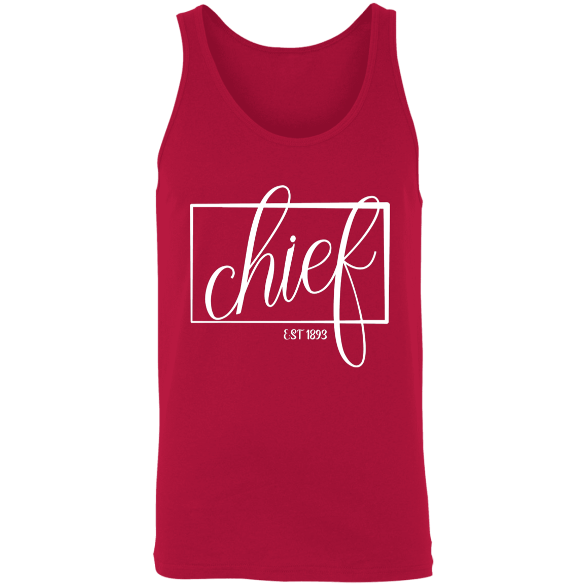Chief 1893 White Unisex Tank