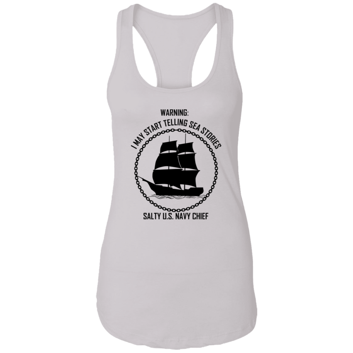 Salty Sea Story Ladies Racerback Tank