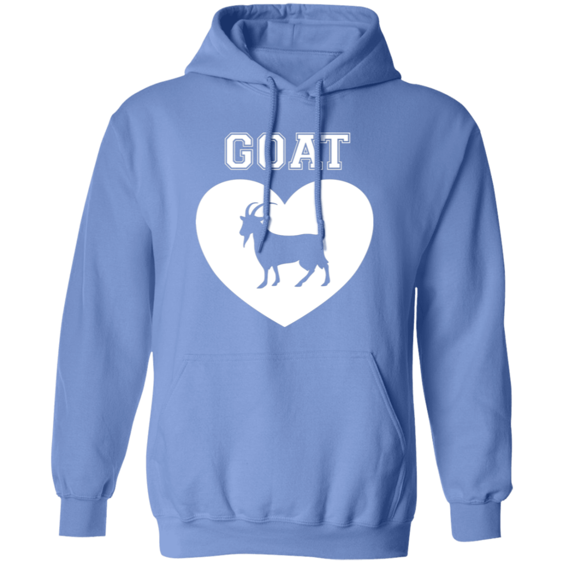 Goat Heart White Pullover Hoodie